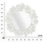 Voir la diapositive 6 : Paris Prix Miroir Mural Design  Flowers  85cm Blanc