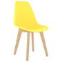 Voir la diapositive 2 : VIDAXL Chaises a manger lot de 6 jaune plastique