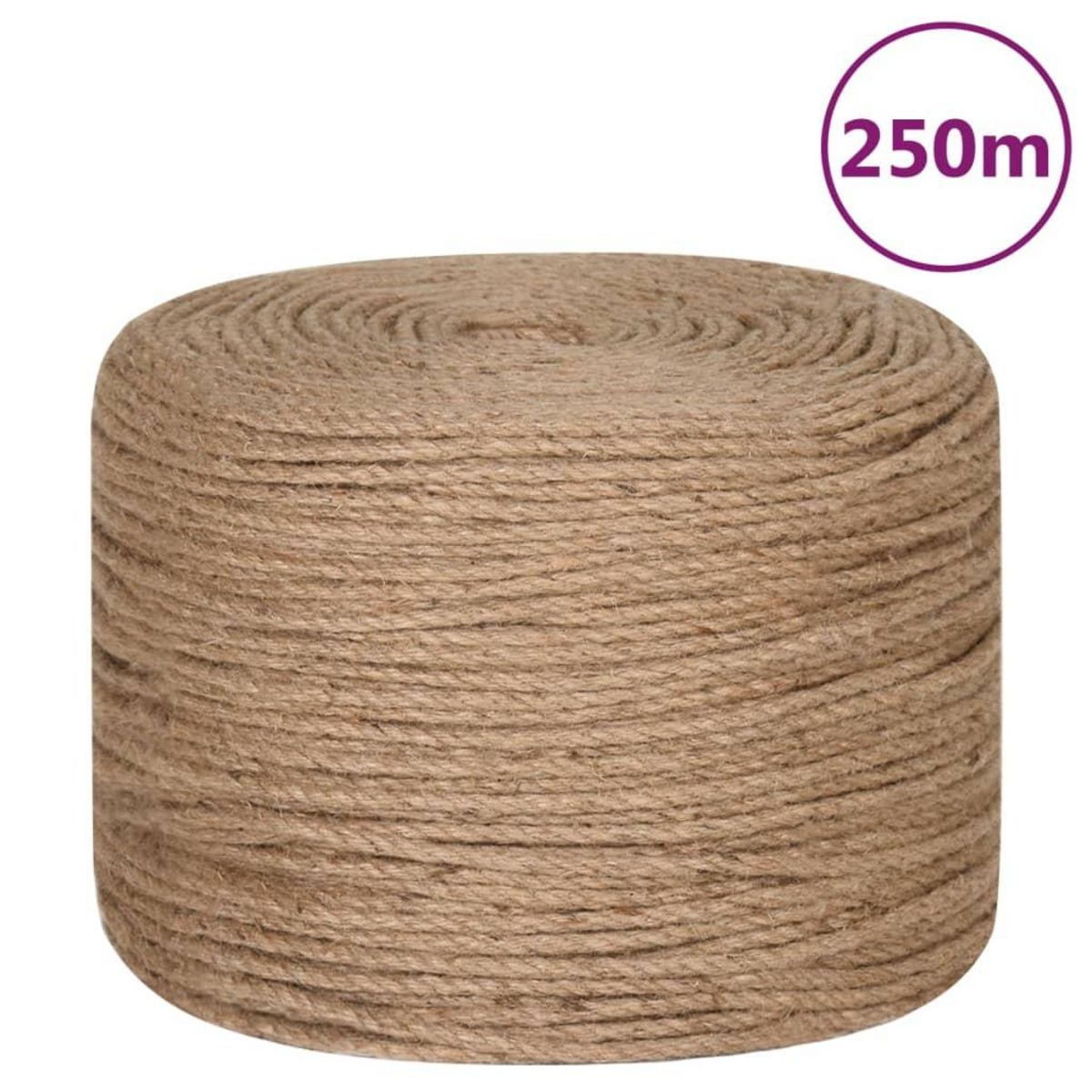 VIDAXL Corde de jute 250 m de long 6 mm d'epaisseur