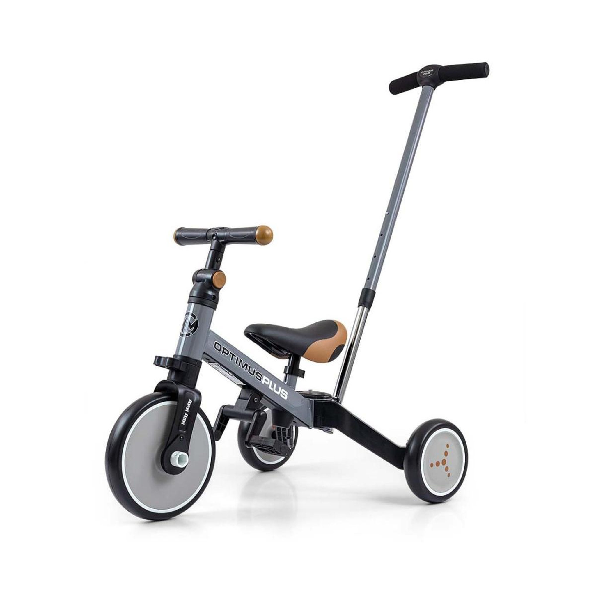 MILLY MALLY Vélo 4-en-1 Optimus Plus Gris
