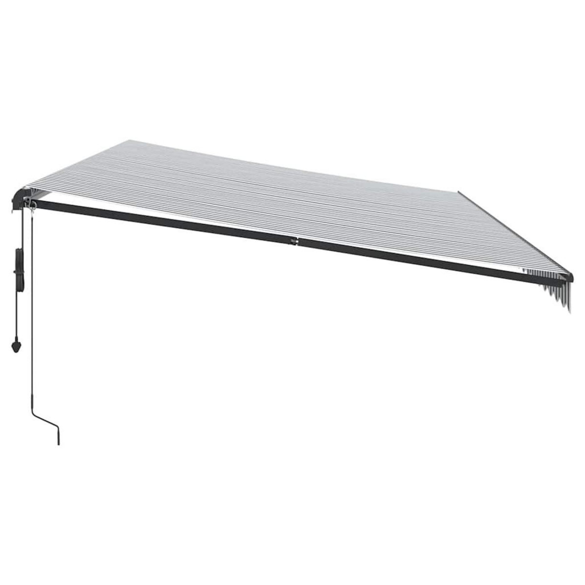 VIDAXL Auvent retractable automatique anthracite blanc 600x300 cm