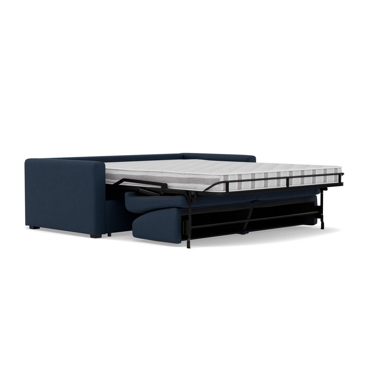 BEST MOBILIER Julia - canapé 3 places convertible express couchage quotidien 140 cm matelas 14 cm en tissu