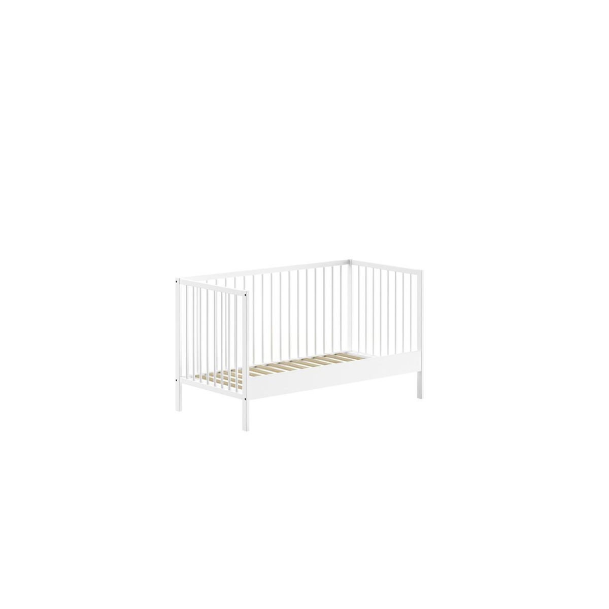 Paris Prix Pack - Lit Bébé & Table à Langer  Dino  70x140cm Blanc