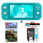 Console Nintendo Switch Lite Turquoise + Minecraft + Pack Accessoires 6 en 1