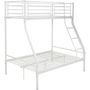 Voir la diapositive 3 : Habitat et Jardin Lit superposé en métal  Leo  Sommiers inclus - 90/140 x 190 cm - Blanc