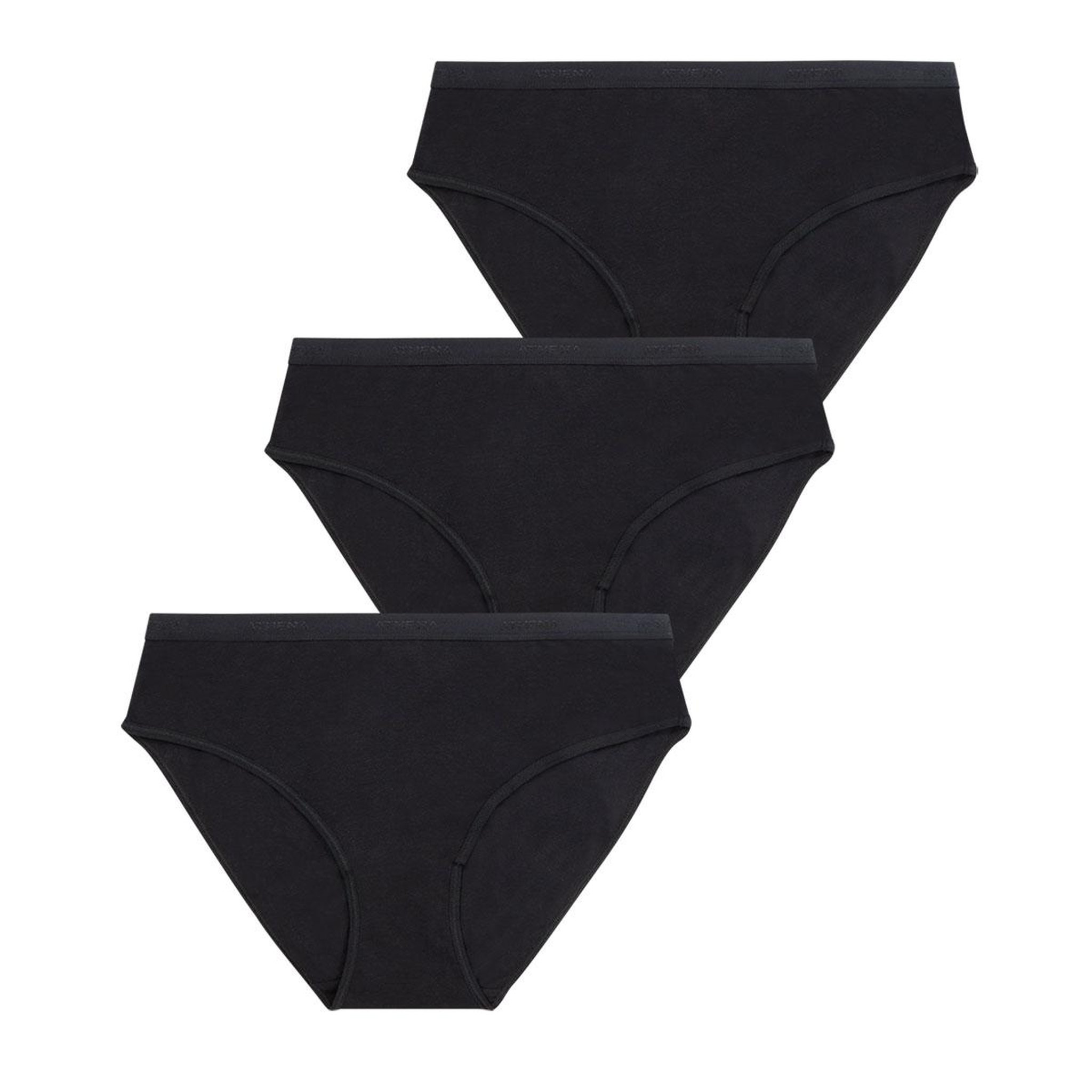 Voir la diapositive 5 : Athena Lot de 3 slips femme Ecopack Basic