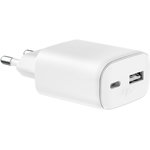 FORCE POWER Chargeur 45W USB-A et USB-C PowerDelivery Blanc