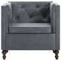 Voir la diapositive 3 : VIDAXL Fauteuil gris tissu