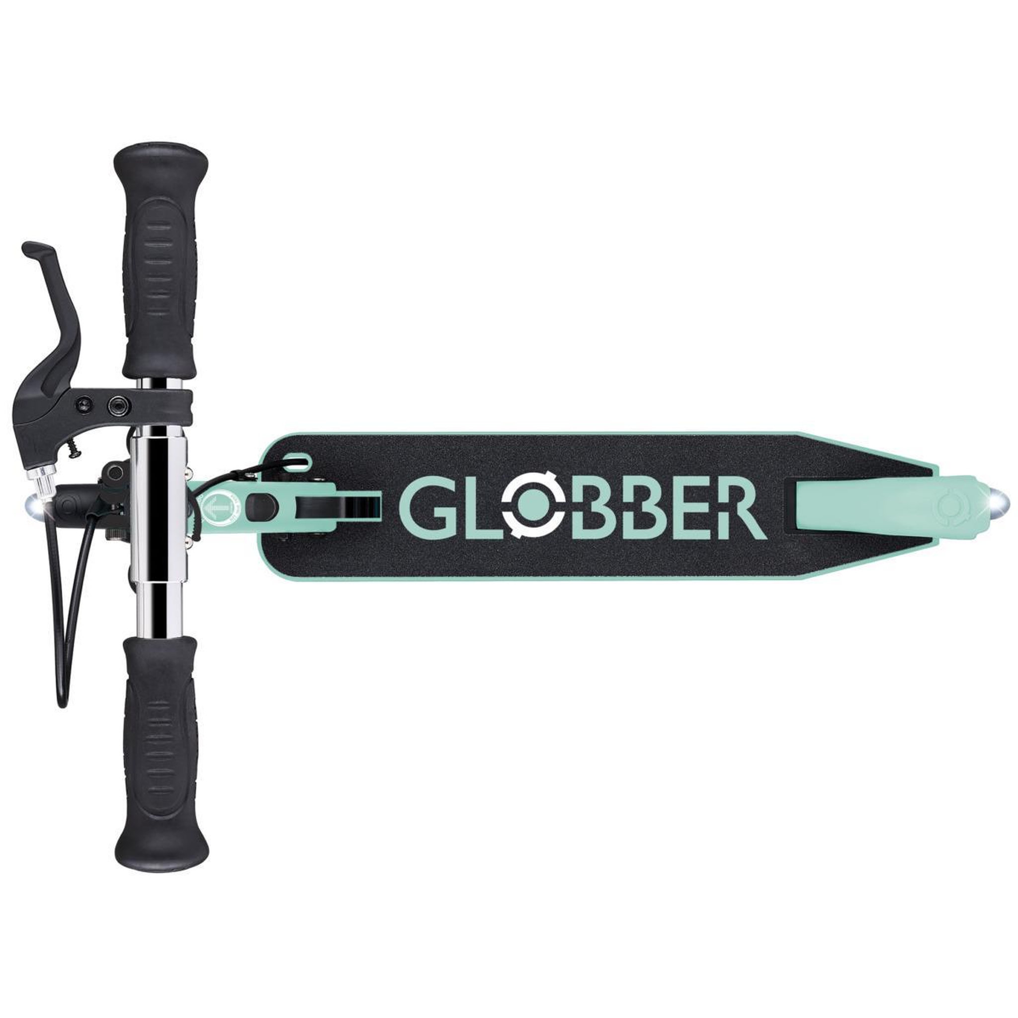 Voir la diapositive 2 : Globber Trottinette Flow Element Junior Lights menthe noir