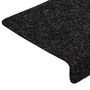 Voir la diapositive 5 : VIDAXL Tapis d'escalier 15 pcs Tissu aiguillete 65x21x4 cm Noir