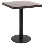 VIDAXL Table de bistro Marron fonce 60x60 cm MDF