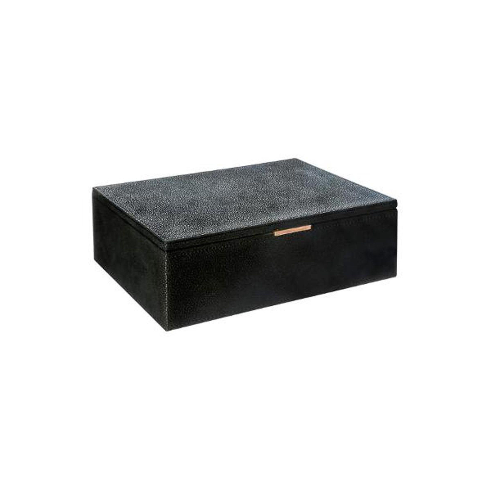 Voir la diapositive 1 : ATMOSPHERA Boîte à bijoux  grainé  26cm noir