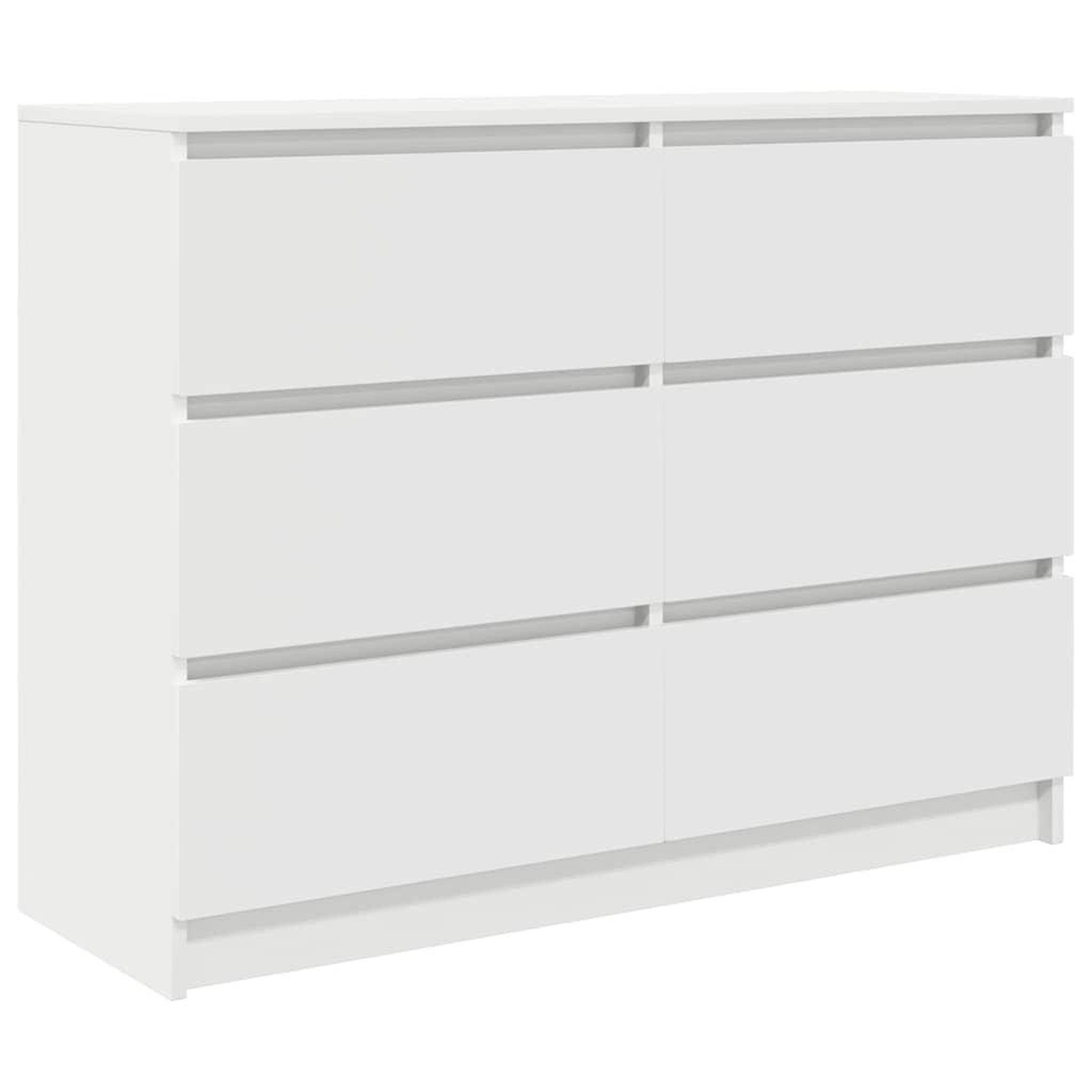 Voir la diapositive 2 : VIDAXL Buffet blanc 100x35x76 cm bois d'ingenierie