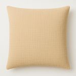 BATON ROUGE Taie d'oreiller 100% gaze de coton lavé ecru naturel. Coloris disponibles : Beige