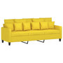 Voir la diapositive 5 : VIDAXL Ensemble de canapes 4 pcs avec coussins jaune clair tissu