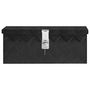 Voir la diapositive 2 : VIDAXL Boîte de rangement Noir 50x15x20,5 cm Aluminium