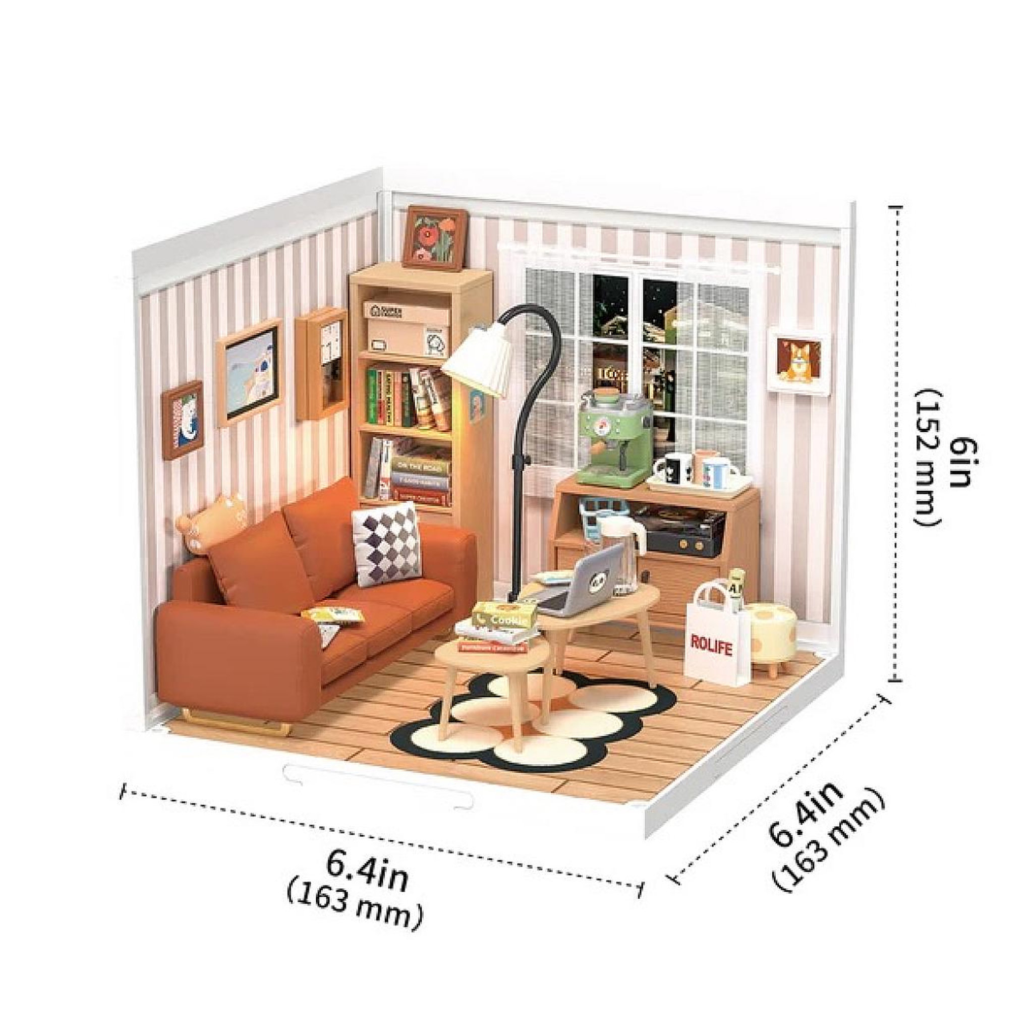 Voir la diapositive 2 : ROBOTIME Maquette Super Creator DIY Cozy Living Lounge