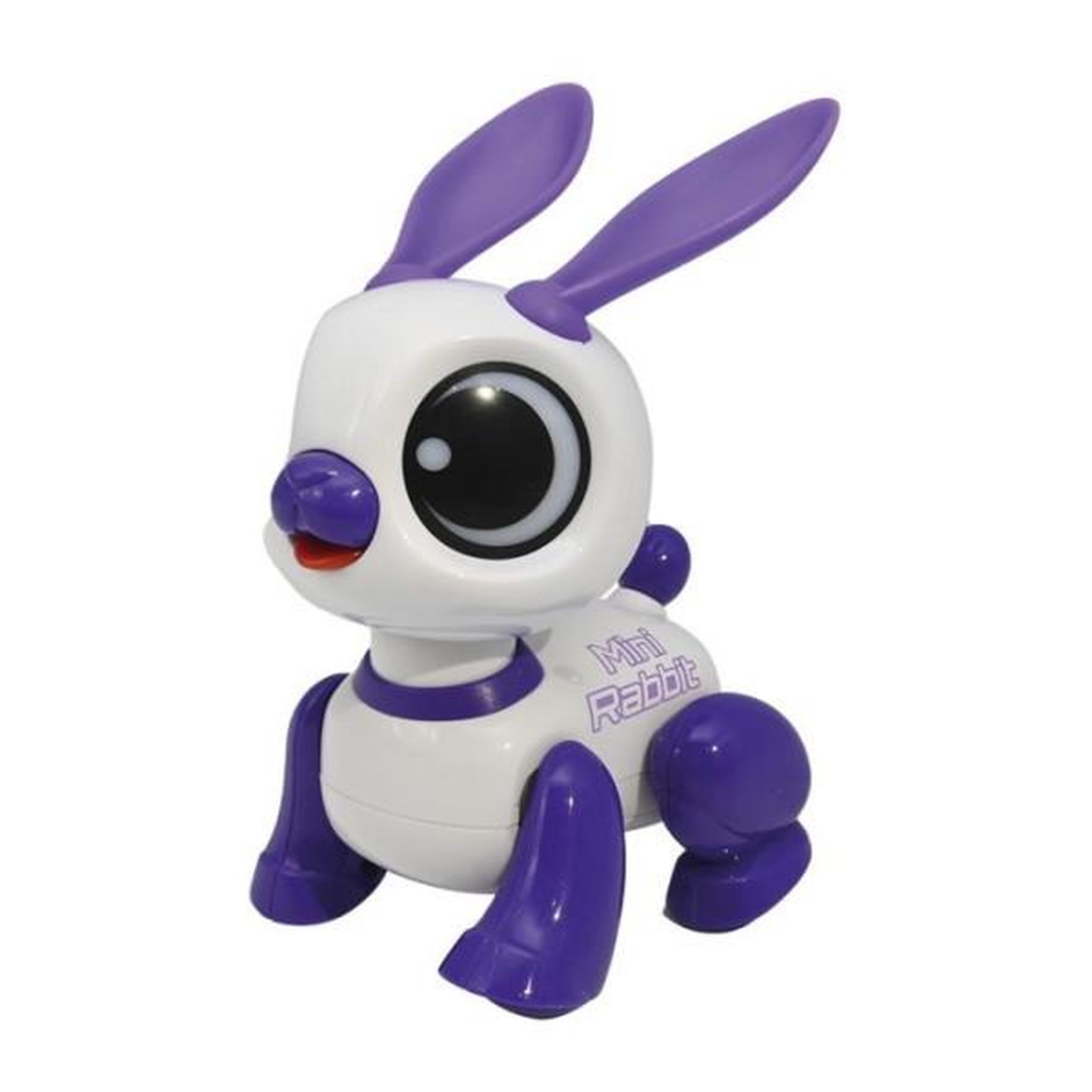 Lexibook Power rabbit mini - robot lapin avec effets lumineux et sonores, contrôle par claquement de main, répétition