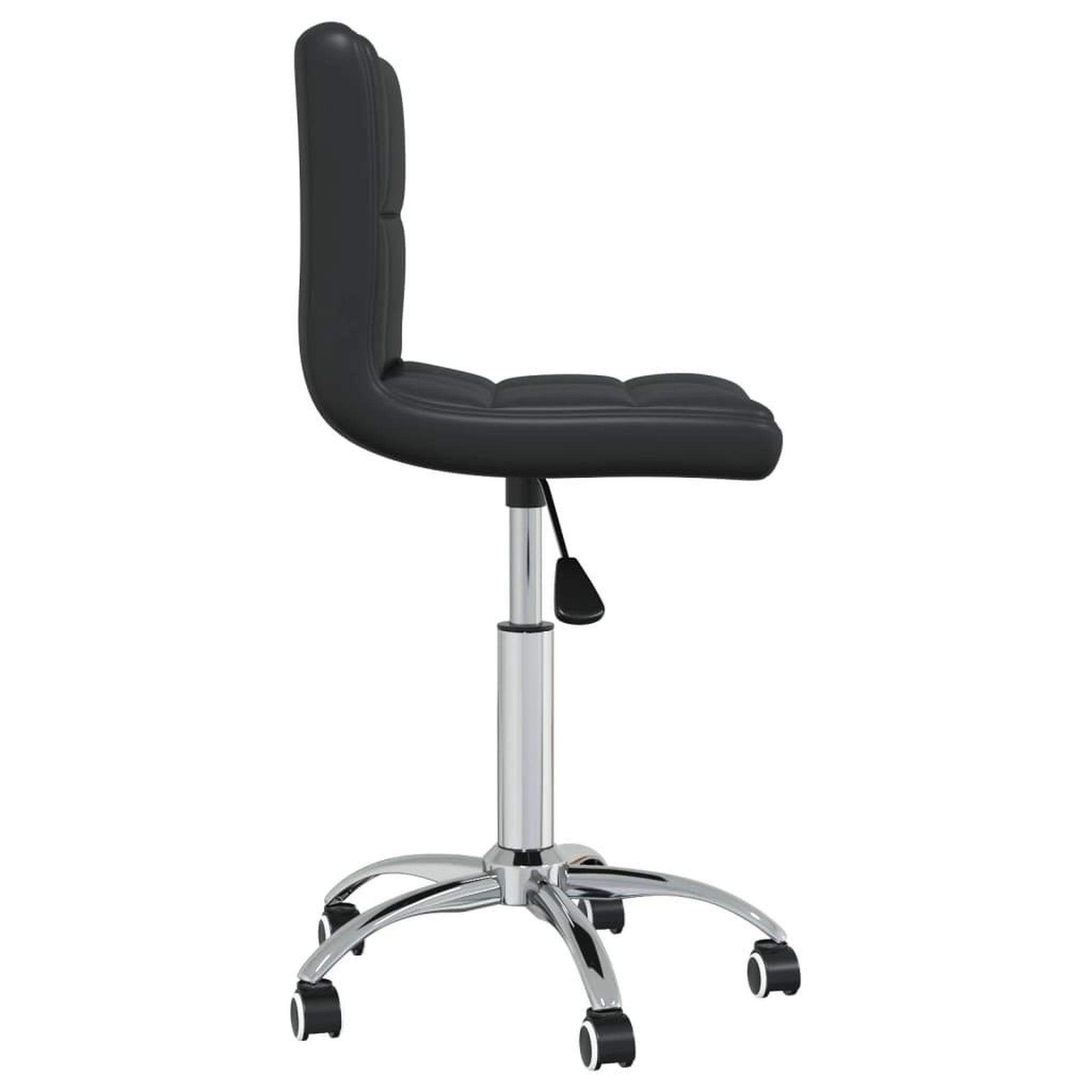 Voir la diapositive 3 : VIDAXL Chaise pivotante de salle a manger Noir Similicuir