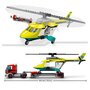 LEGO City Great Vehicles 60343 - Le Transport de L&rsquo;Hélicoptère de Secours, Jouet Camion