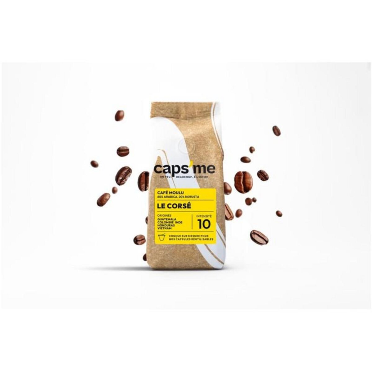CAPS ME Capsule café Caps Me Coffret de 4 cafés pour capsules réutilisables