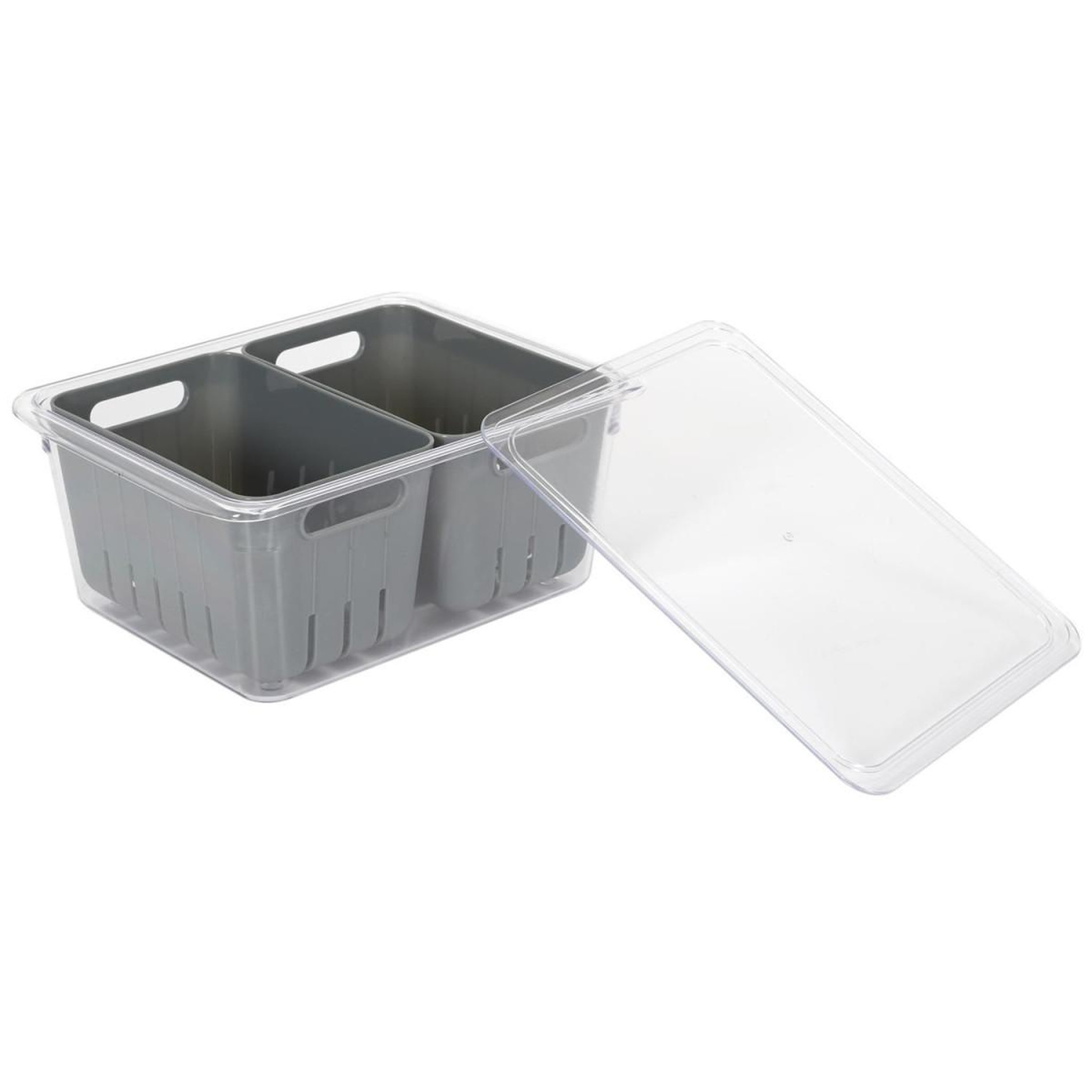Voir la diapositive 3 : COOK CONCEPT Boîte de Conservation  2 Boîtes  22cm Gris