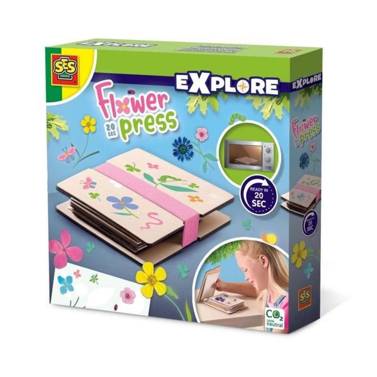 SES Creative Presse-fleur 20 sec. - Loisirs créatifs - SES CREATIVE - Presse les plus belles fleurs pour des créations élégantes.