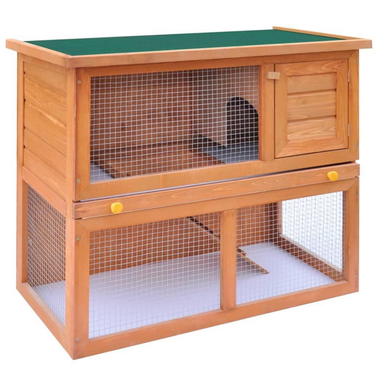 VIDAXL Clapier d'exterieur Enclos pour petits animaux 1 porte Bois