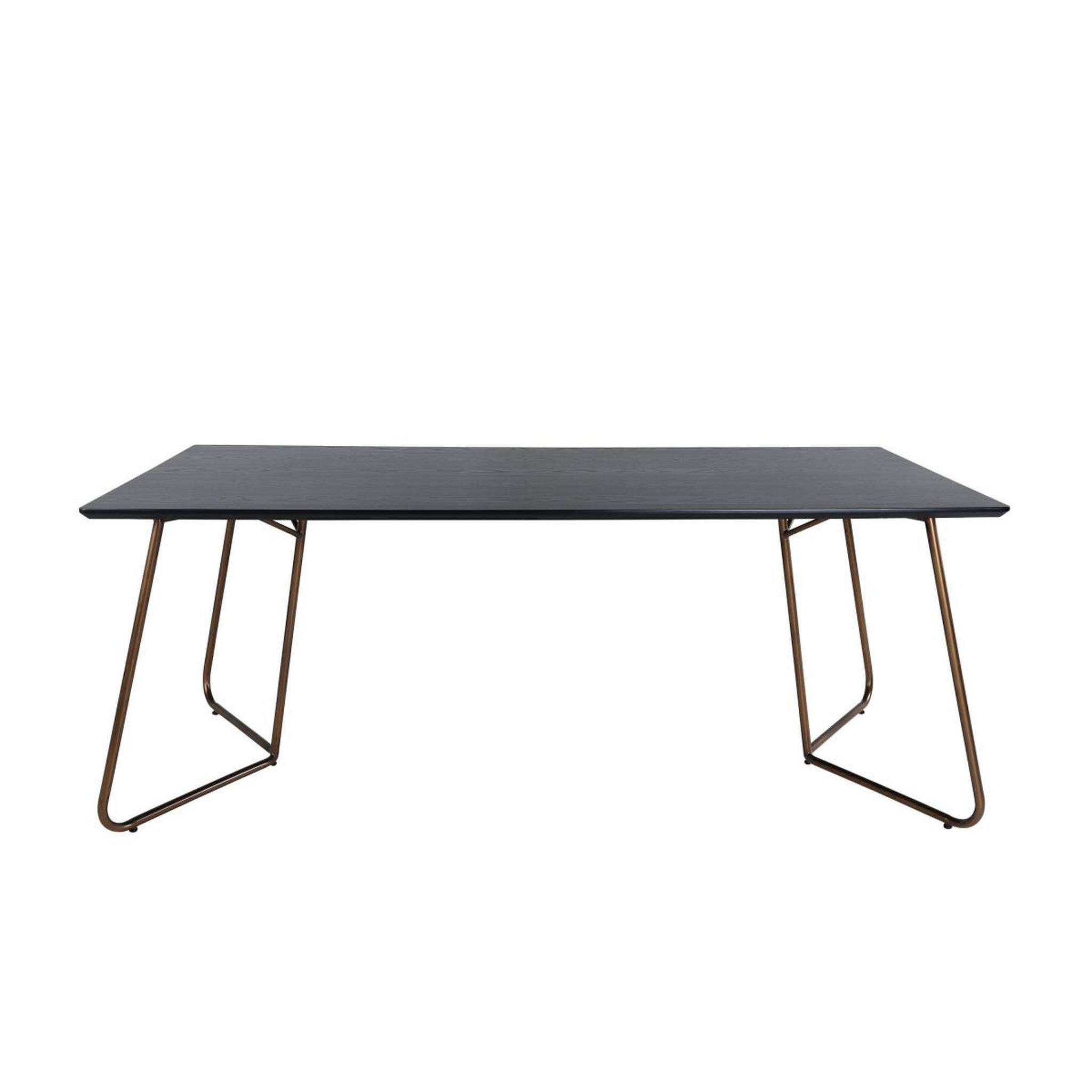 Voir la diapositive 3 : Paris Prix Table à manger design  petra  190cm noir & cuivre
