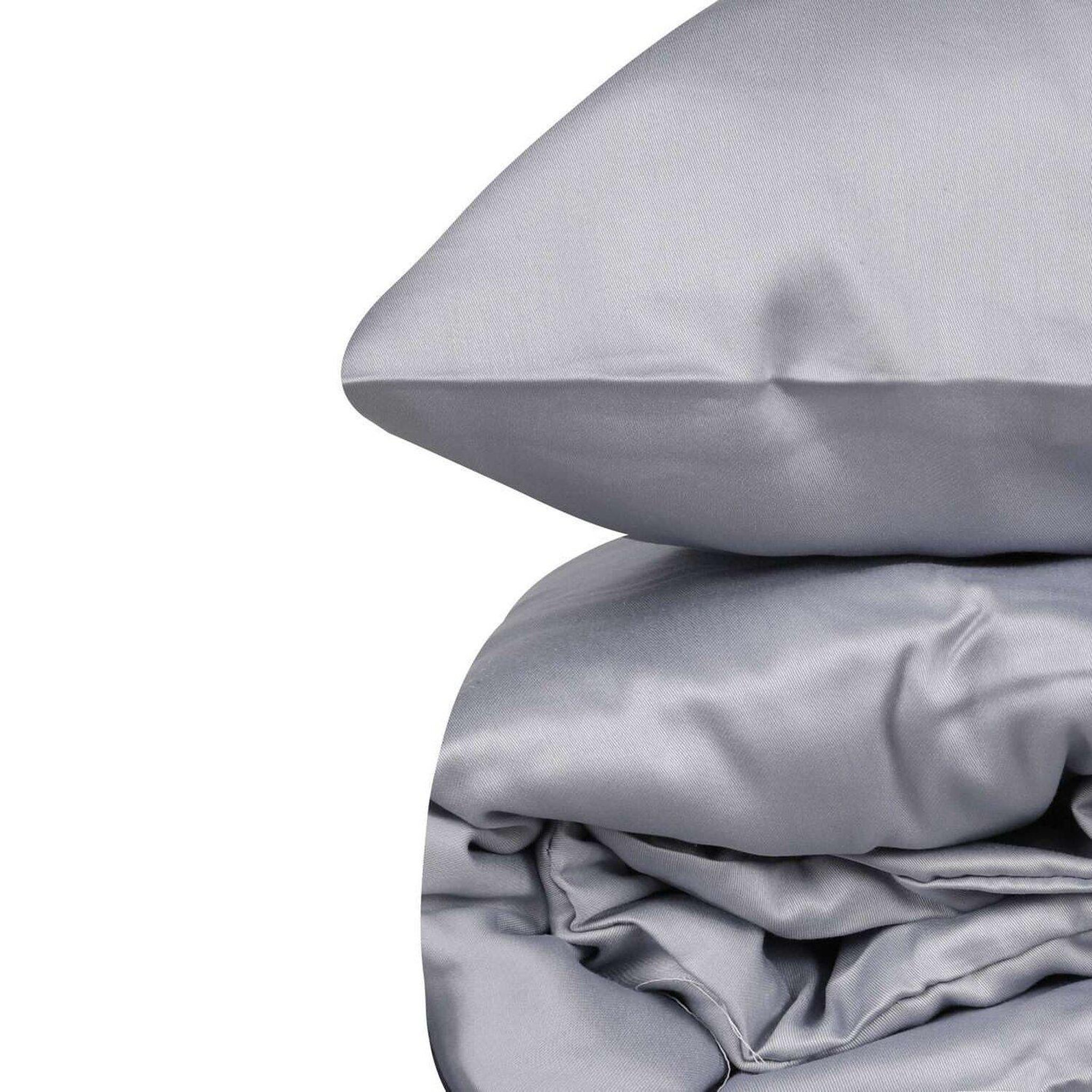 Voir la diapositive 3 : Home collection Parure housse de couette avec taie(s) 100 % satin de coton Elegant