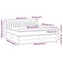 Voir la diapositive 6 : VIDAXL Sommier a lattes de lit avec matelas Gris clair 180x200cm Tissu
