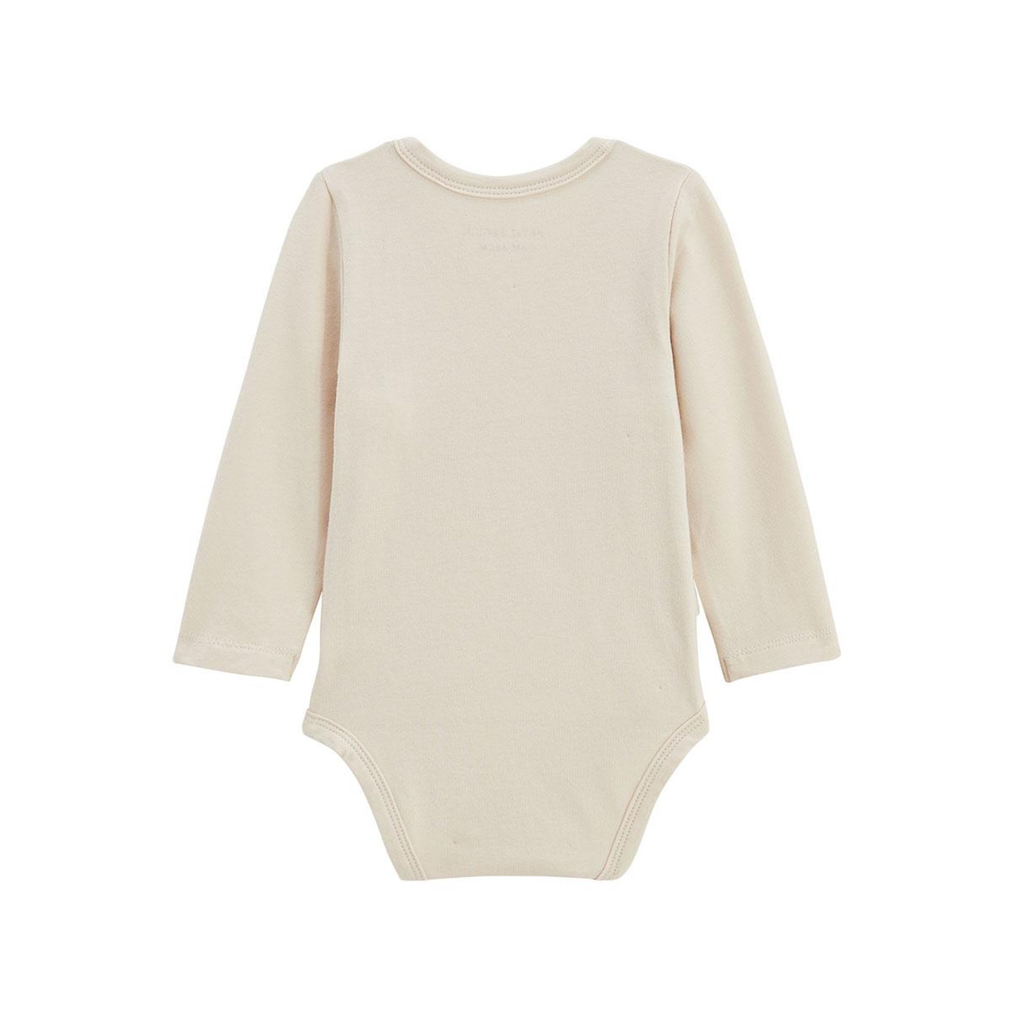 Voir la diapositive 3 : Petit BÃ©guin Lot de 3 bodies bébé manches longues ouverture croisée eden