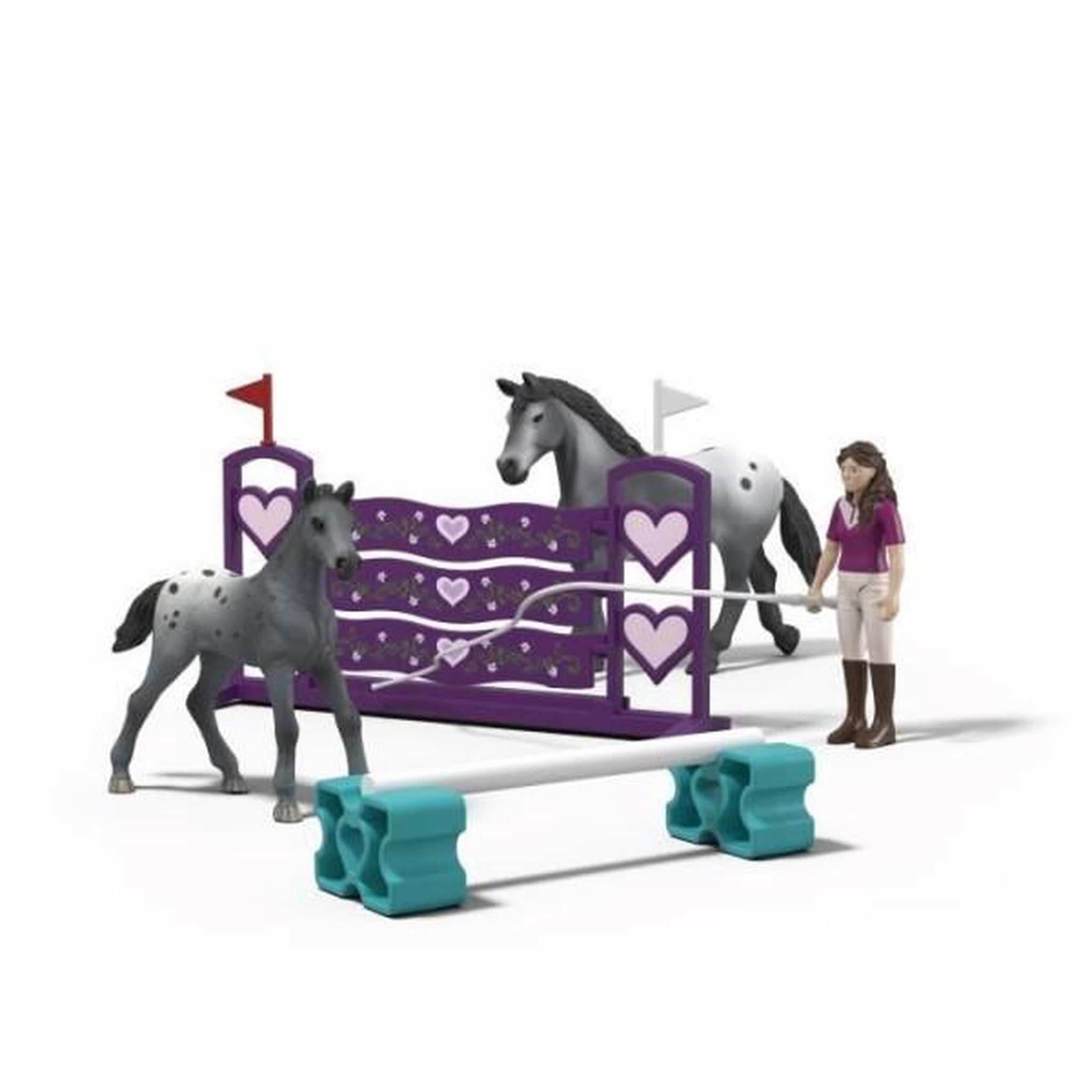 Schleich Figurine L'entrainement au tournoi de Lisa, Schleich 42776 Gamme Horse Club