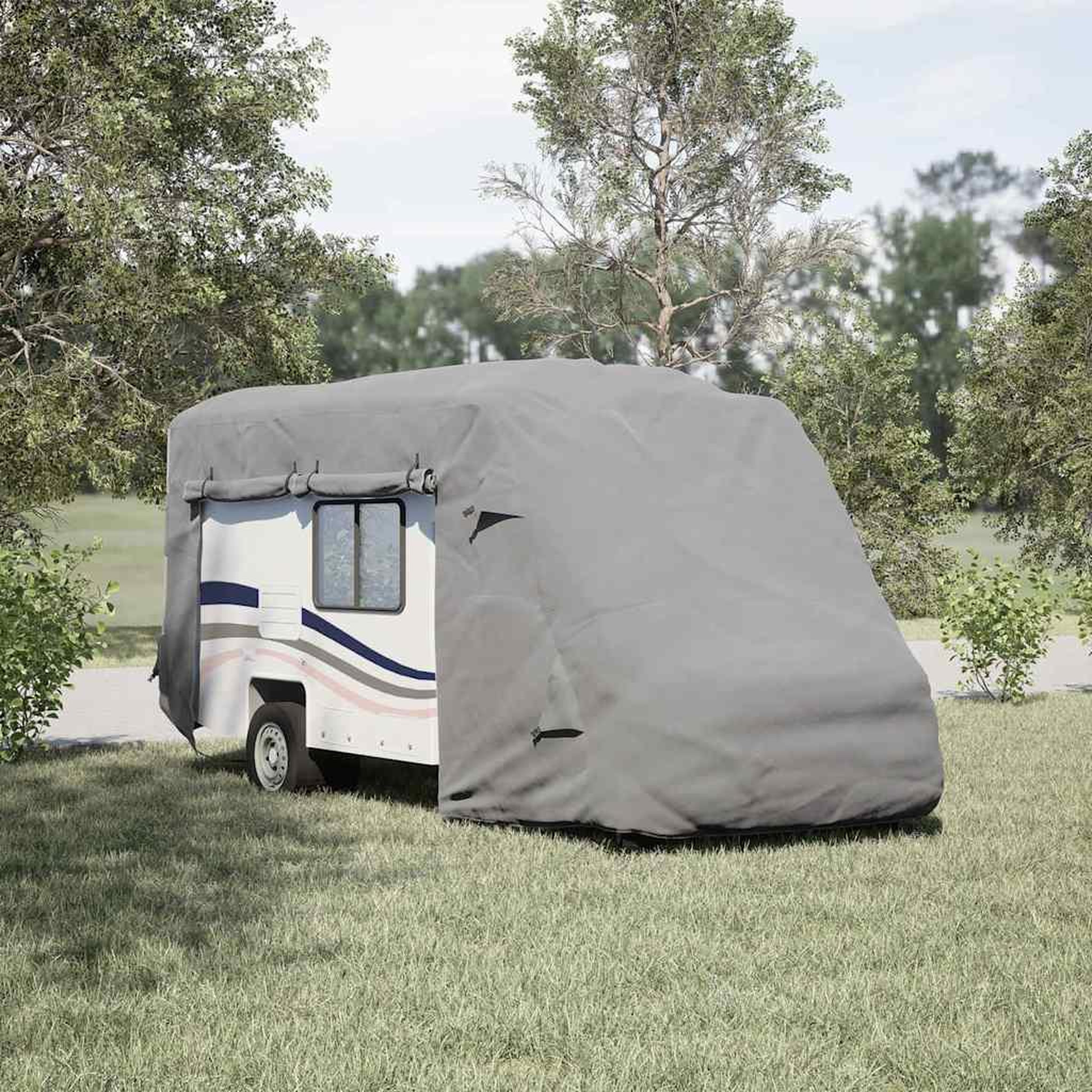 Voir la diapositive 3 : VIDAXL Housse de camping-car gris 570x235x275 cm tissu non tisse