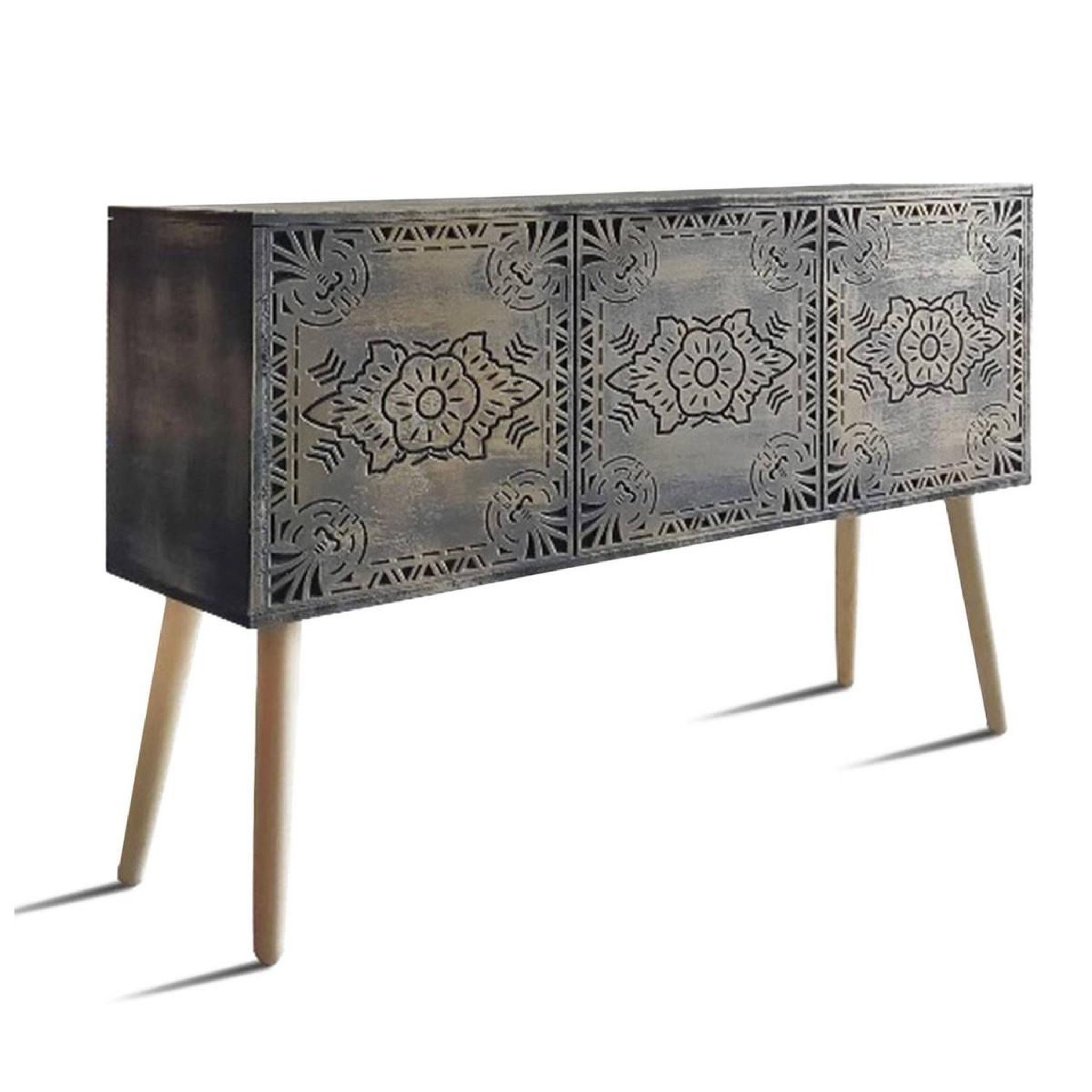 Voir la diapositive 2 : Paris Prix Coffre de rangement  malina  100cm cuivre & or