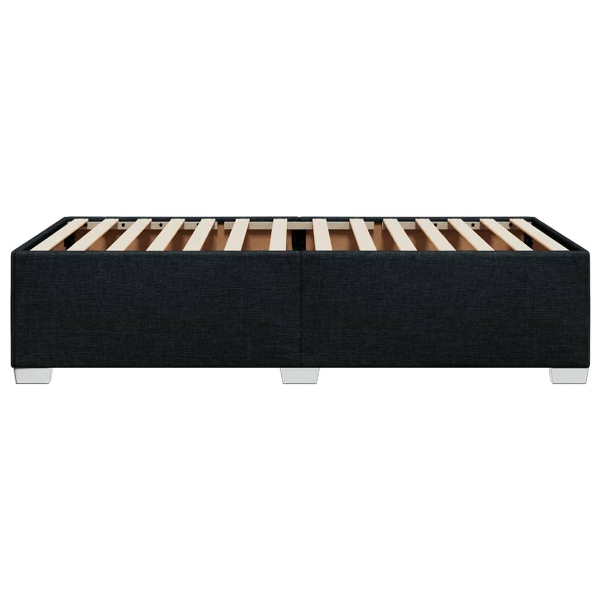 Voir la diapositive 5 : VIDAXL Cadre de lit sans matelas noir 90x200 cm tissu
