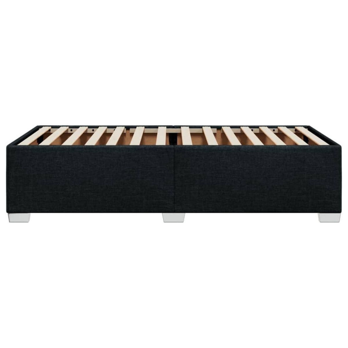 VIDAXL Cadre de lit sans matelas noir 90x200 cm tissu