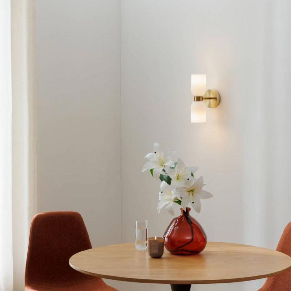 ATMOSPHERA Applique Murale en Verre  Rio  26cm Blanc