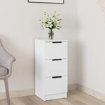 VIDAXL Buffet Blanc 30x30x70 cm Bois d'ingenierie