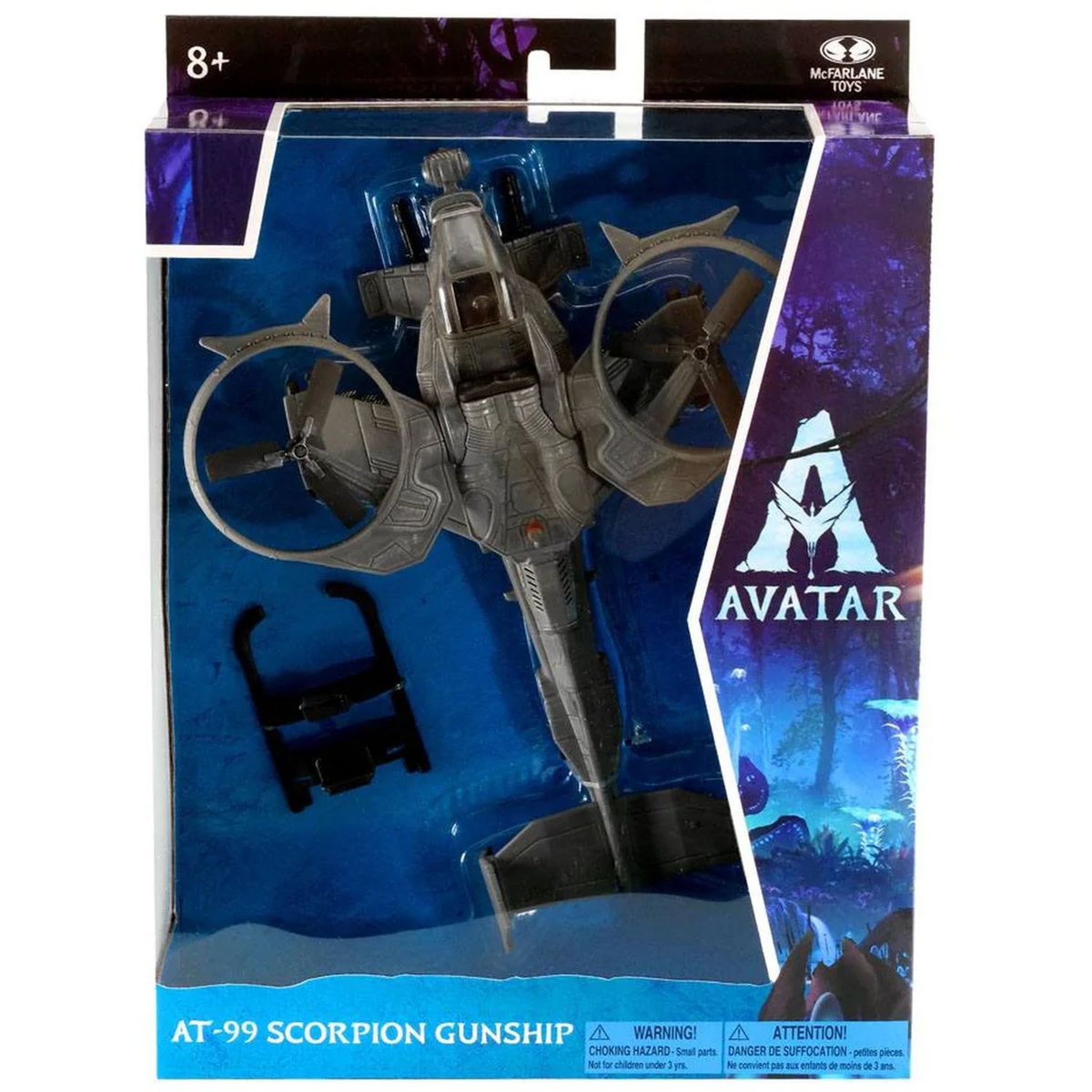 BANDAI Figurine Disney Avatar Coffret de luxe Pilote et Hélicoptère AT-99 Scorpion Gunship
