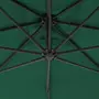 VIDAXL Parasol en porte-a-feux avec mat en acier 300 cm Vert