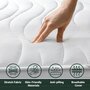 Voir la diapositive 2 : THE WHITE STONE Matelas 70 x 140 Orthopédique Antibactérienne | Hauteur 16 cm | Revêtement 3D Air en Fibre Hypoallergénique
