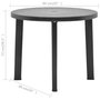 Voir la diapositive 6 : VIDAXL Table de jardin Anthracite 89 cm Plastique