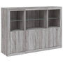 Voir la diapositive 5 : VIDAXL Buffets avec lumieres LED 3 pcs sonoma gris bois d'ingenierie