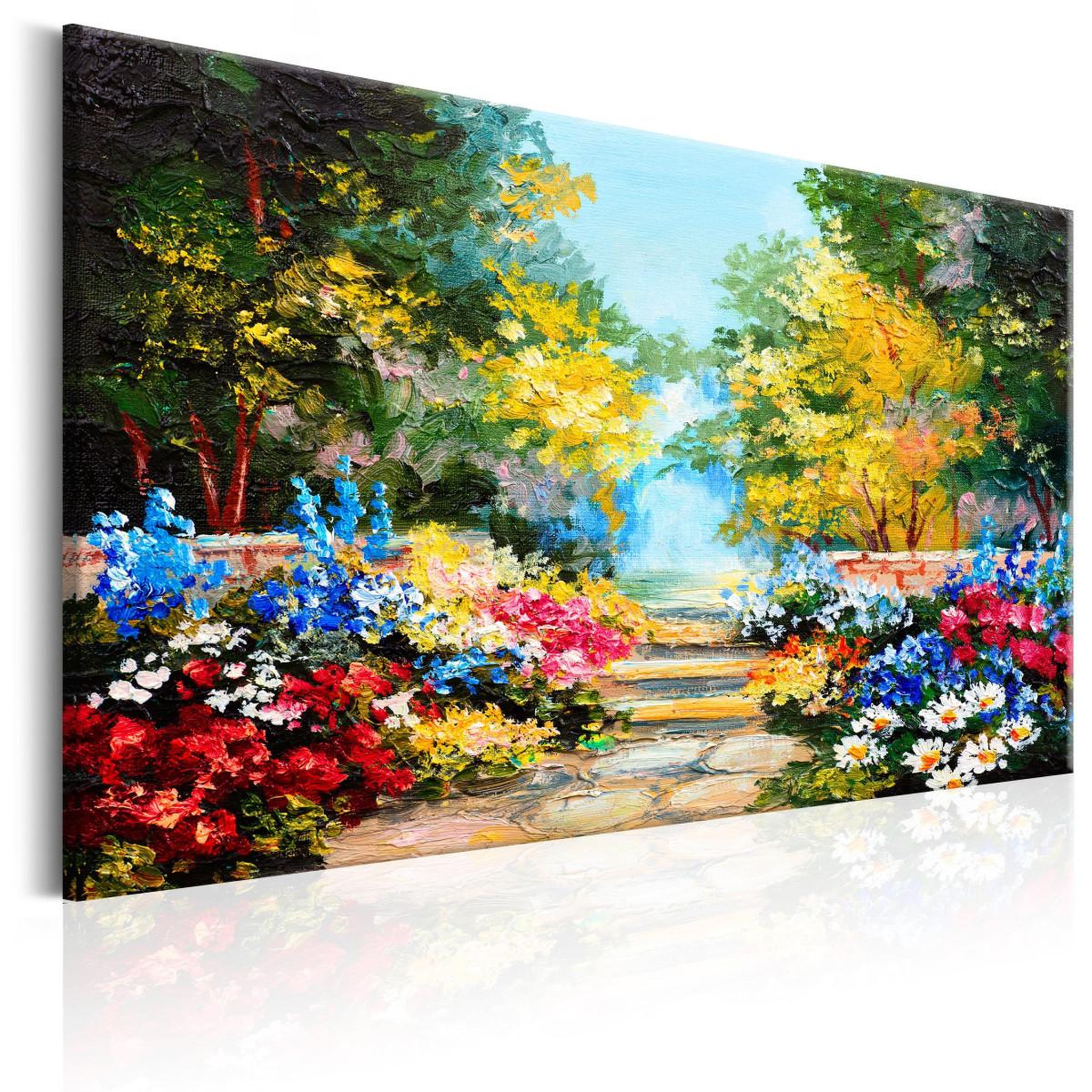 Paris Prix Tableau imprimé  the flowers alley. Coloris disponibles : Multicolore