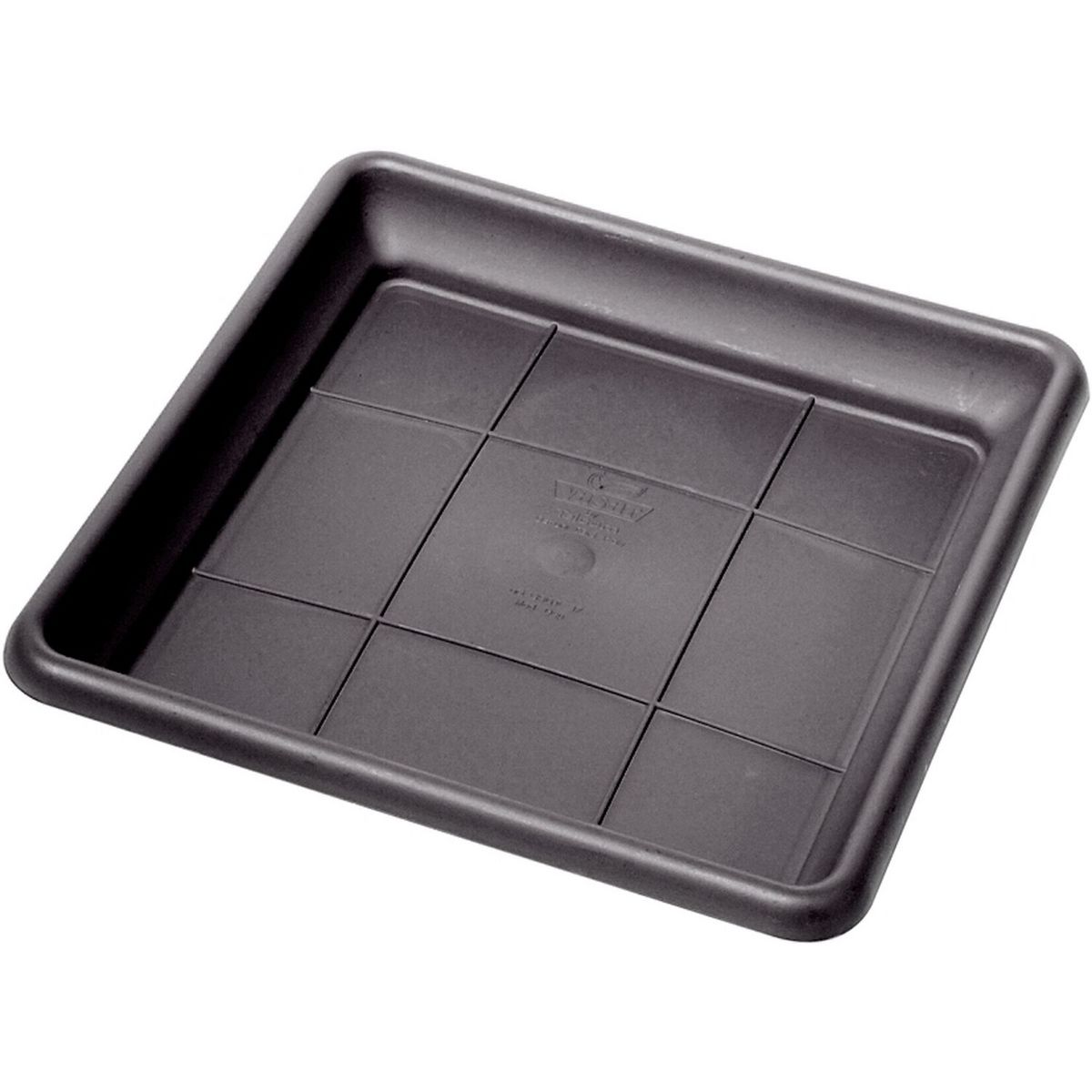 Telcom Soucoupe pour pot carré 40 cm Smoke