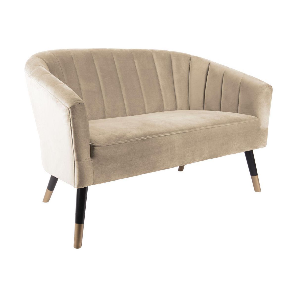 PRESENT TIME Canapé Royal en velours - 2 places