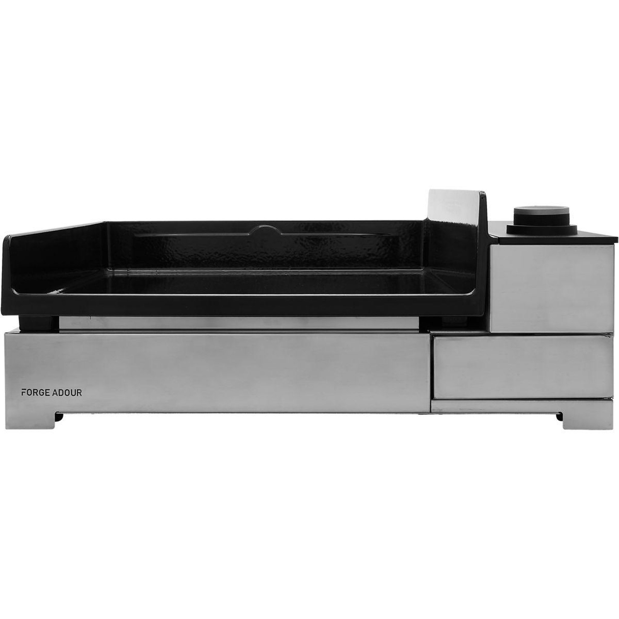 Voir la diapositive 2 : FORGE ADOUR Plancha électrique Premium E45 Inox à poser, 53x40 cm