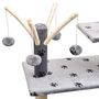 Voir la diapositive 4 : VIDAXL Arbre a chat et griffoir Sisal 125 cm Empreintes de pattes Gris