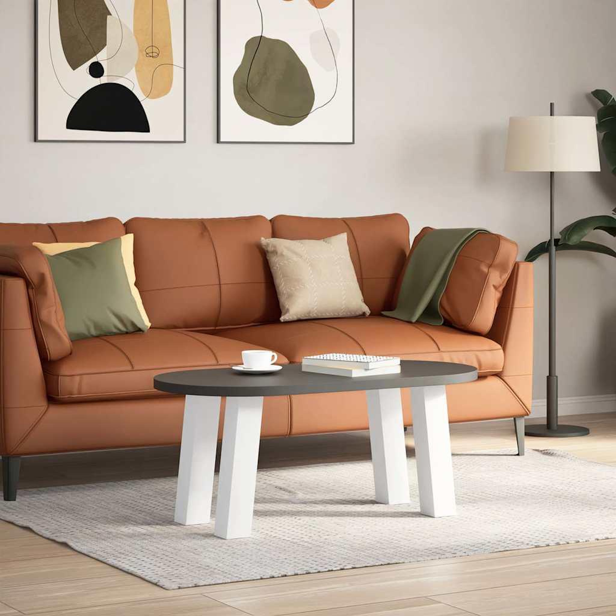Voir la diapositive 3 : VIDAXL Pieds de table basse 4 pcs blanc 42 cm acier